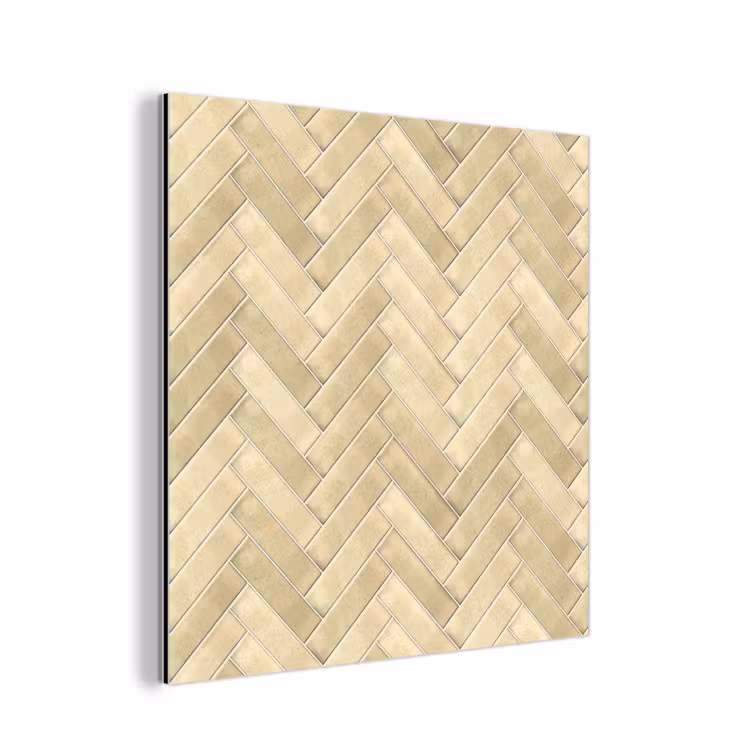 Visgraat - Tegel - Zand aluminium wit klein 46 -3d
