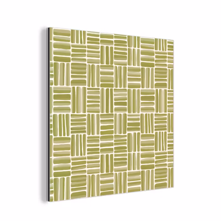 Vlecht - Patroon - Groen aluminium wit klein 46 -3d