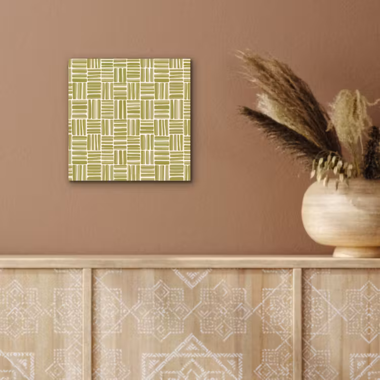 Vlecht - Patroon - Groen aluminium wit klein 46 -sfeer4