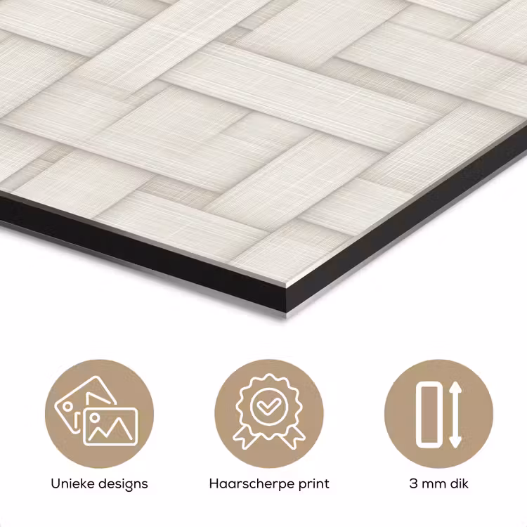 Vlechtwerk - Banen - Beige aluminium wit klein 46 -closeup_NL
