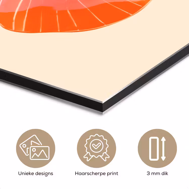 Vlinder - Minimalistisch - Roze aluminium wit klein -closeup_NL
