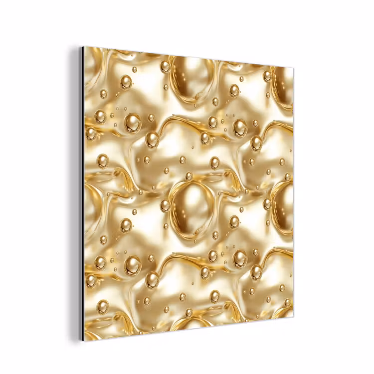 Vloeibaar - Druppels - Goud aluminium wit klein 46 -3d