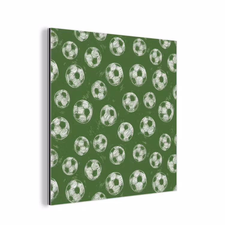 Voetbal - Sport - Groen aluminium wit klein 46 -3d