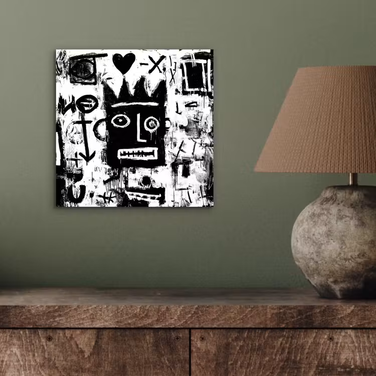 Vormen - Gezocht - Zwart - Abstract aluminium wit klein -sfeer2