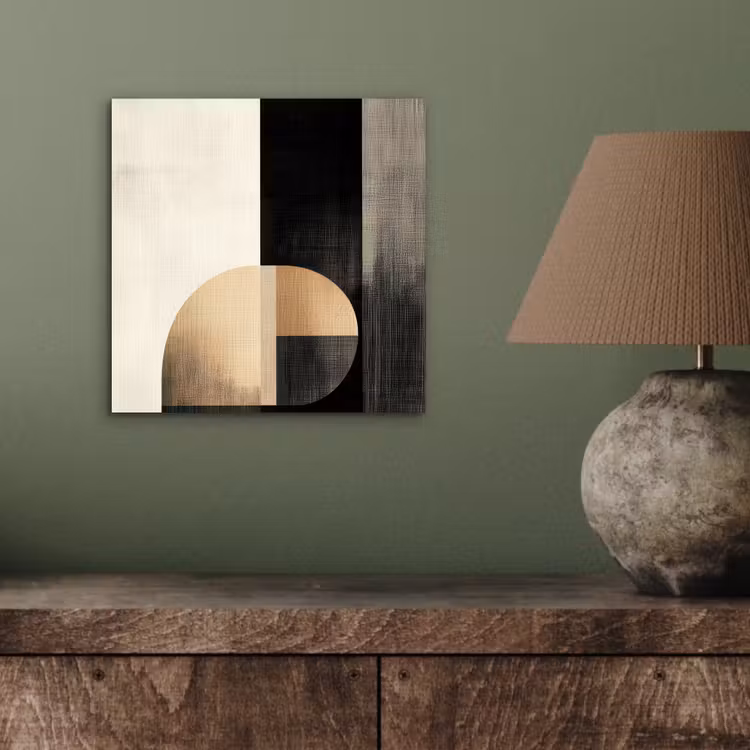 Vormen - Modern - Zwart aluminium wit klein -sfeer2