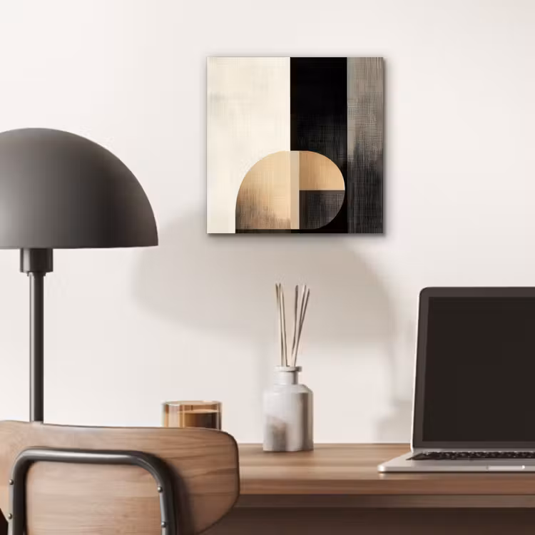 Vormen - Modern - Zwart aluminium wit klein -sfeer5