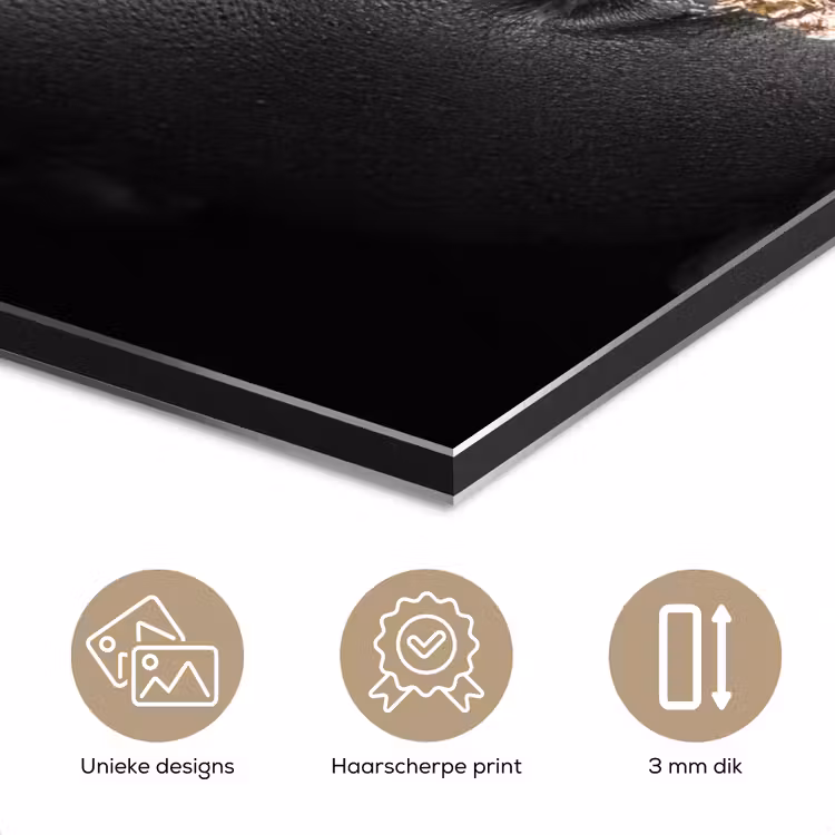Vrouw - Bladgoud - Zwart - Huid - Luxe aluminium wit klein -closeup_NL