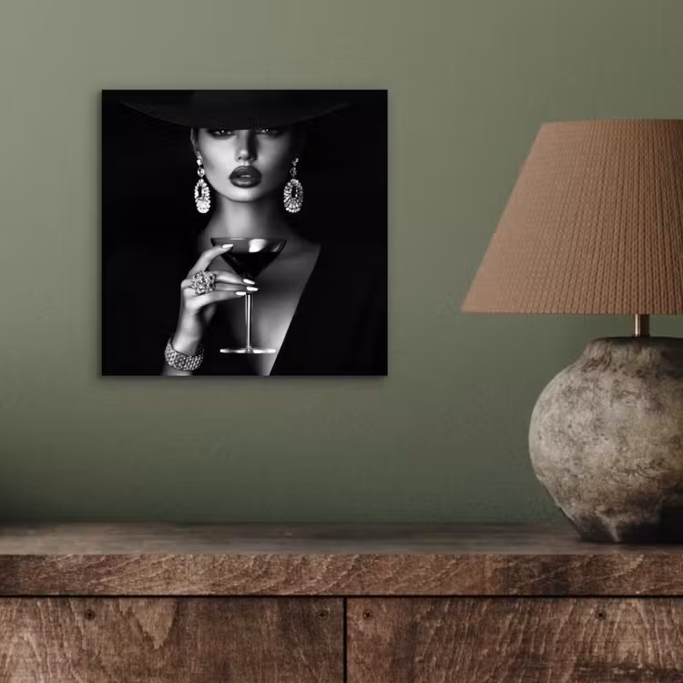 Vrouw - Cocktail - Chic aluminium wit klein -sfeer2