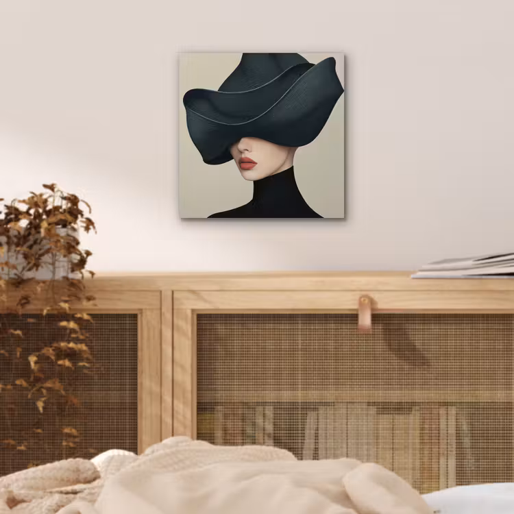Vrouw - Groen - Hoed aluminium wit klein -sfeer3