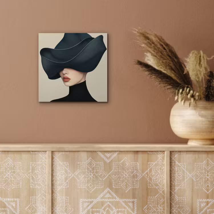 Vrouw - Groen - Hoed aluminium wit klein -sfeer4