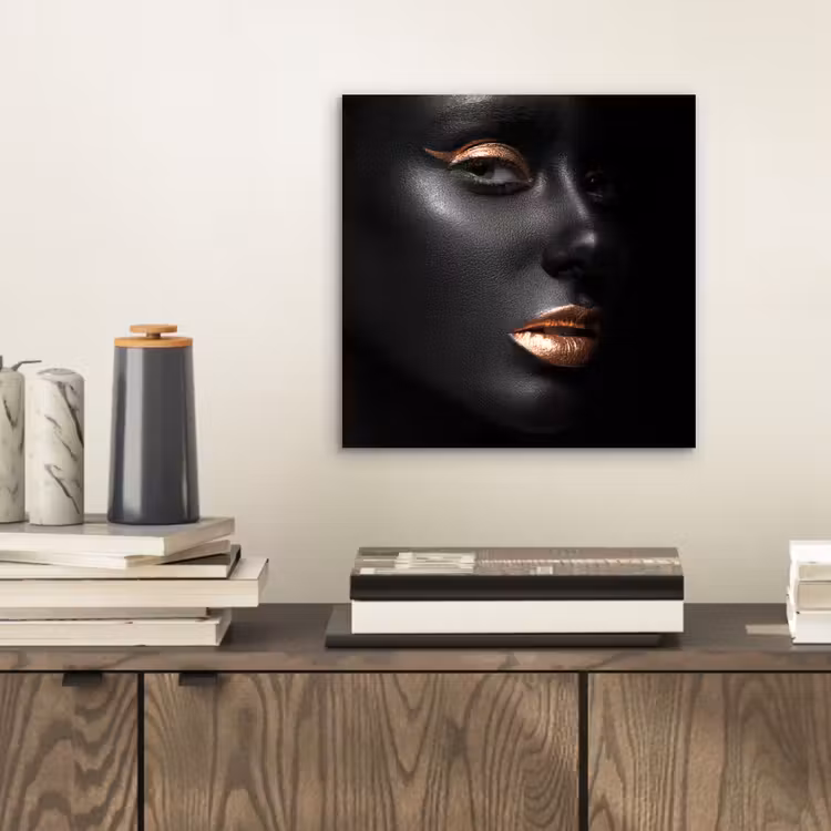 Vrouw - Make-up - Koper - Zwart aluminium wit klein -sfeer1