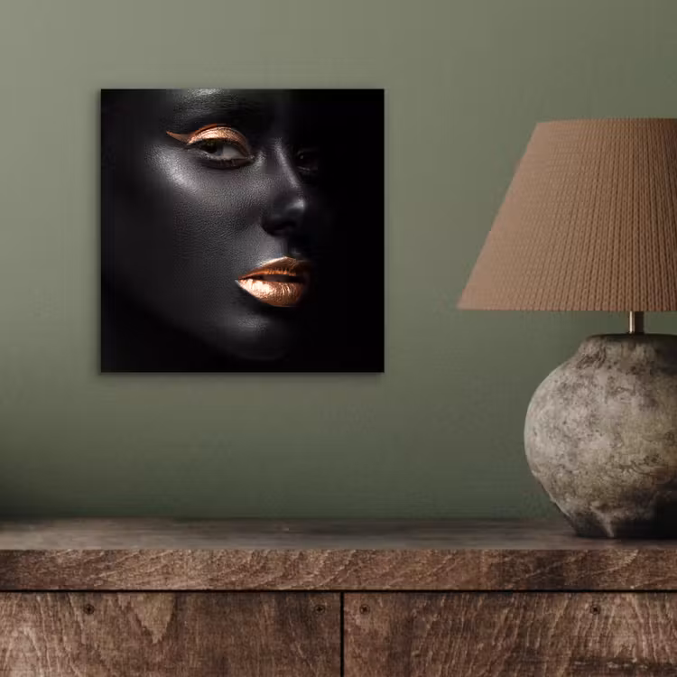 Vrouw - Make-up - Koper - Zwart aluminium wit klein -sfeer2
