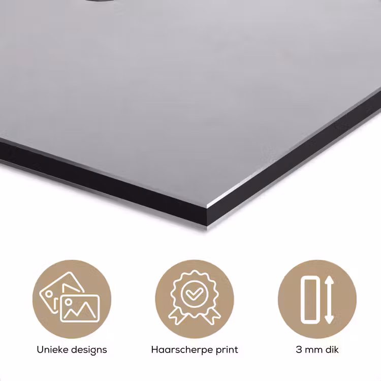 Vrouw - Profiel - Mensen - Zwart-wit aluminium wit klein -closeup_NL