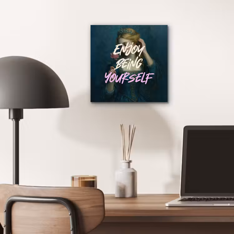 Vrouw - Roos - Quote aluminium wit klein -sfeer5