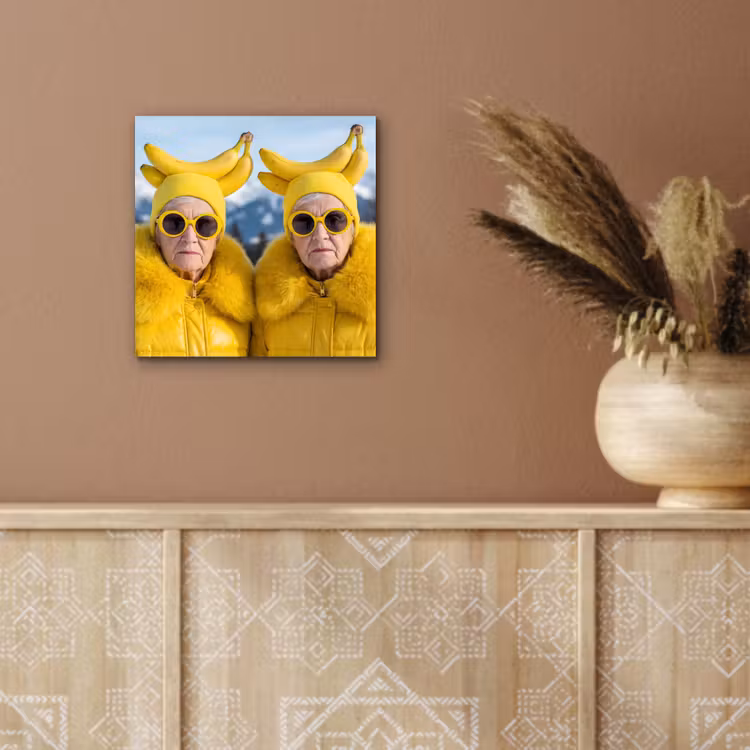 Vrouwen - Bananen - Geel aluminium wit klein -sfeer4