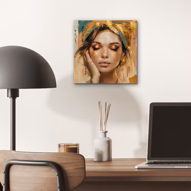 Vrouwen - Portret - Luxe - Goud aluminium wit klein -sfeer5