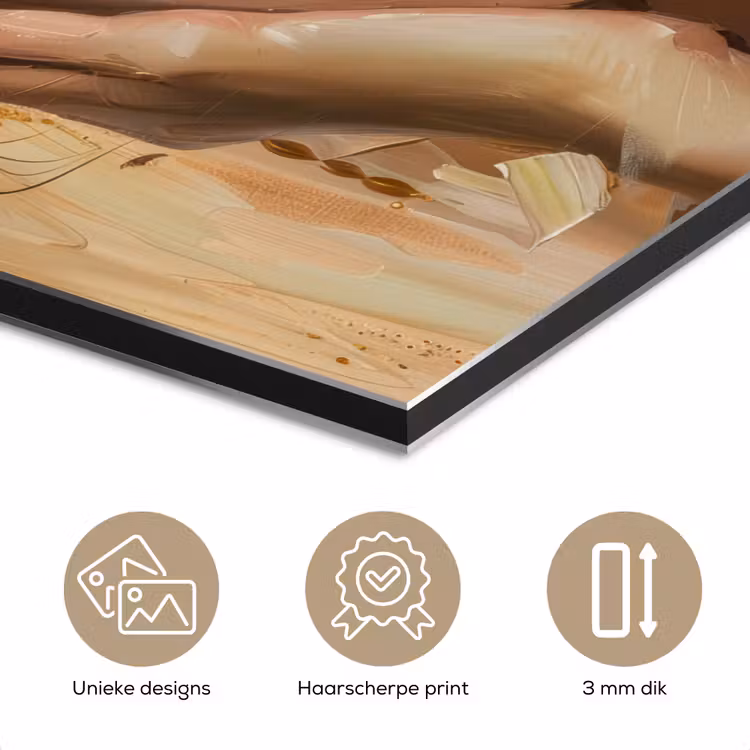 Vrouwen - Portret - Luxe - Goud aluminium wit klein -closeup_NL