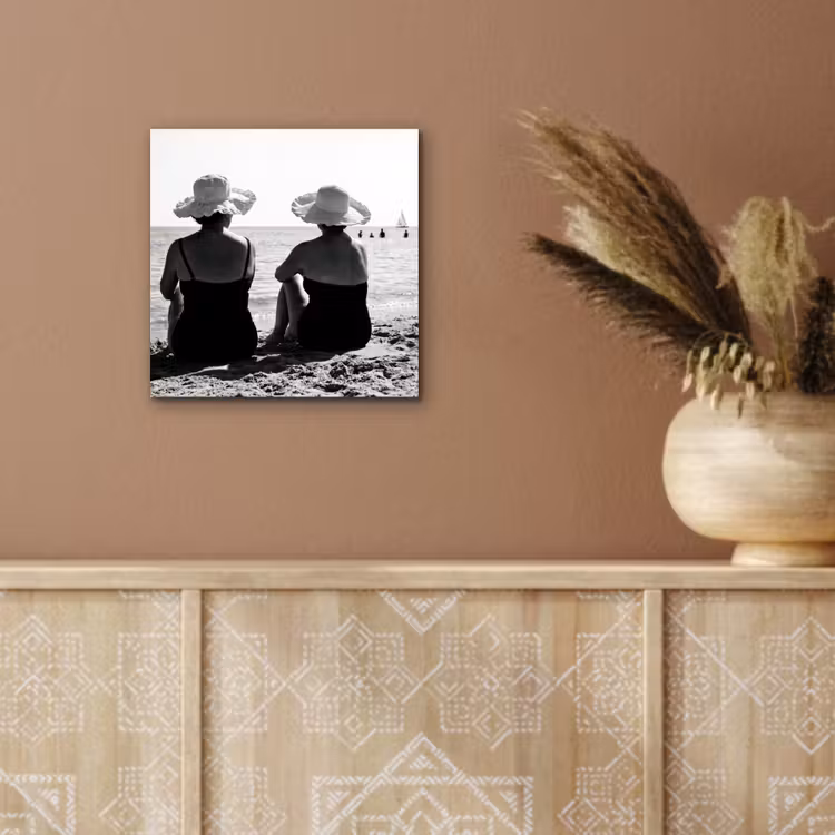 Vrouwen - Zonnehoed - Strand - Zwart - Wit aluminium wit klein -sfeer4