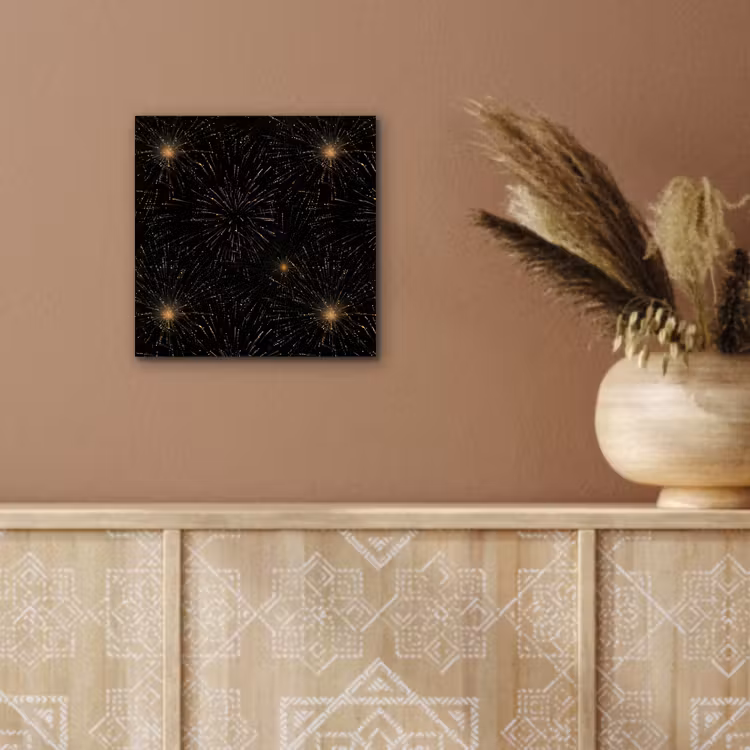 Vuurwerk - Patroon - Feestelijk - Goud - Zwart aluminium wit klein 46 -sfeer4