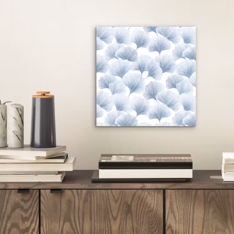 Waaier - Modern - Blauw aluminium wit klein 46 -sfeer1