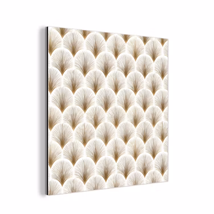 Waaiers - Art Deco - Elegant - Goud - Wit aluminium wit klein 46 -3d
