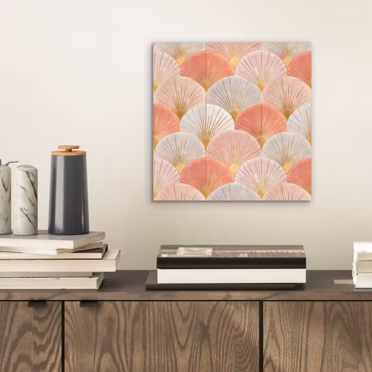 Waaiers - Goud - Roze aluminium wit klein 46 -sfeer1
