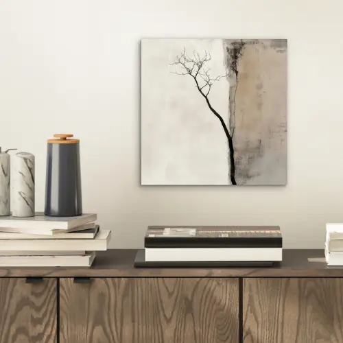 Wabi sabi - Plant - Beige aluminium wit klein -sfeer1