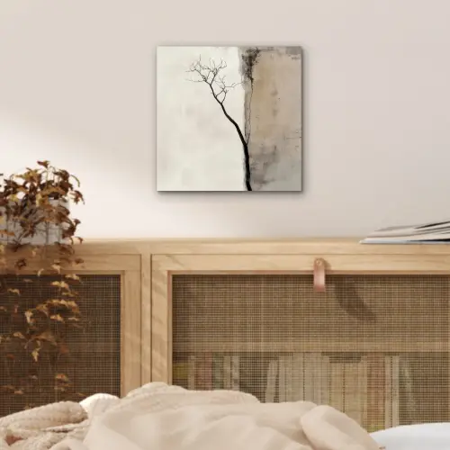 Wabi sabi - Plant - Beige aluminium wit klein -sfeer3