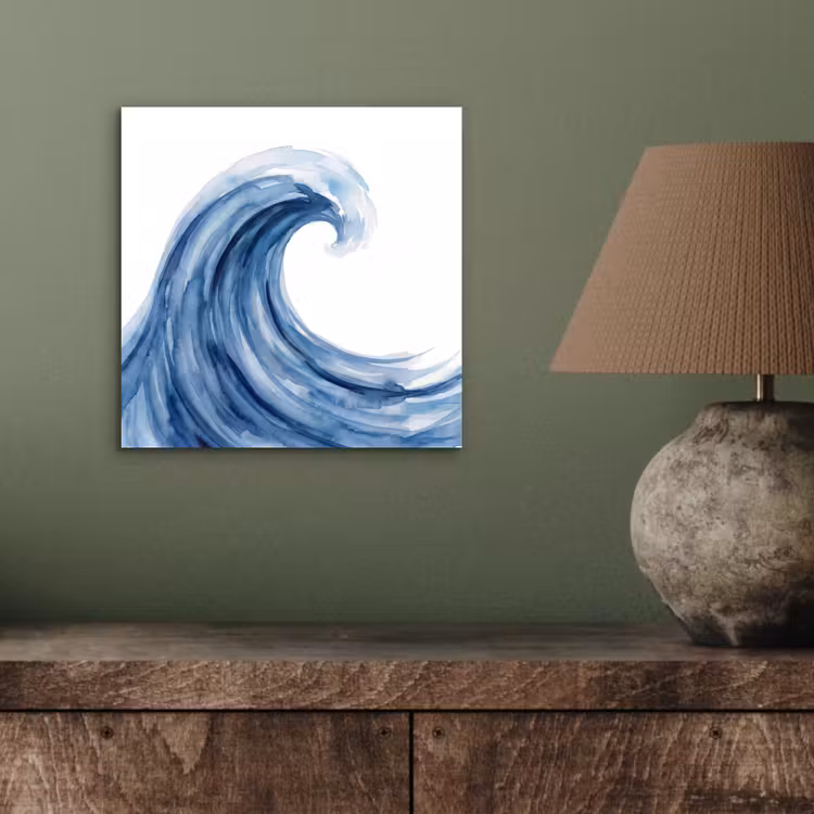 Water - Beweging - Natuur - Modern - Blauw aluminium wit klein -sfeer2