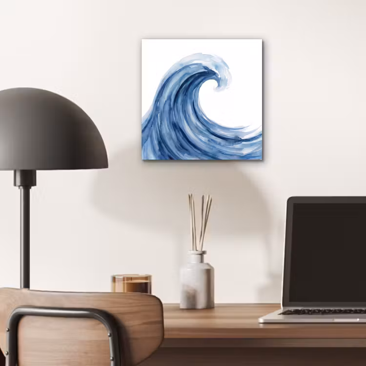 Water - Beweging - Natuur - Modern - Blauw aluminium wit klein -sfeer5