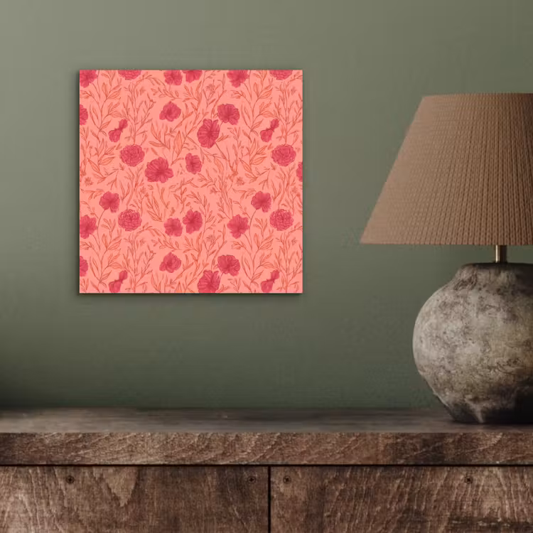 Weidebloemen - Romantisch - Roze aluminium wit klein 46 -sfeer2