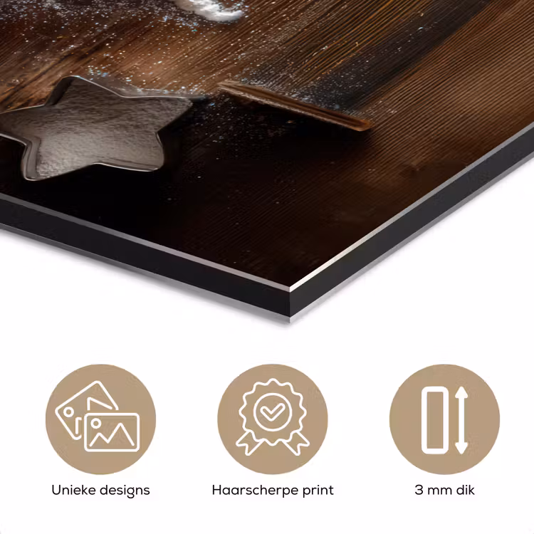 Wereldkaart - Poedersuiker - Hout aluminium wit klein -closeup_NL