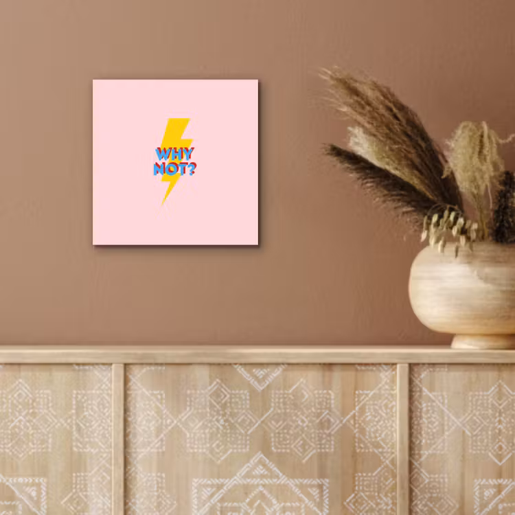 Why not - Bliksem - Roze aluminium wit klein -sfeer4