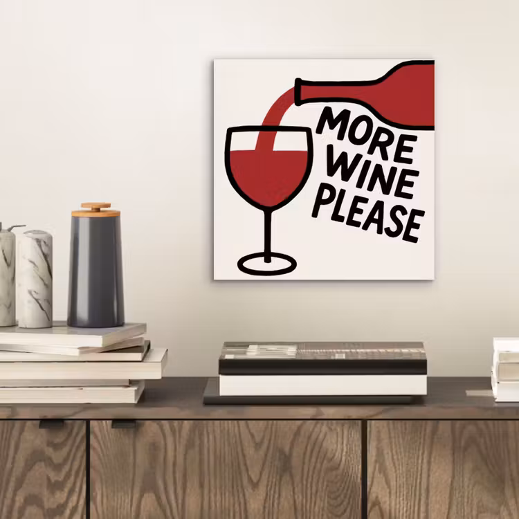 Wijnfles - Quote - Rood - Glas aluminium wit klein -sfeer1