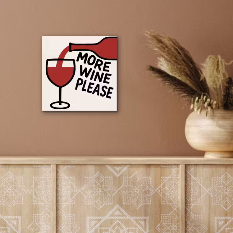 Wijnfles - Quote - Rood - Glas aluminium wit klein -sfeer4