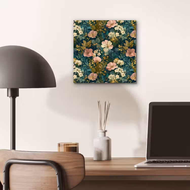 Wilde bloemen - Botanisch - Patroon - Roze - Romantisch aluminium wit klein 46 -sfeer5