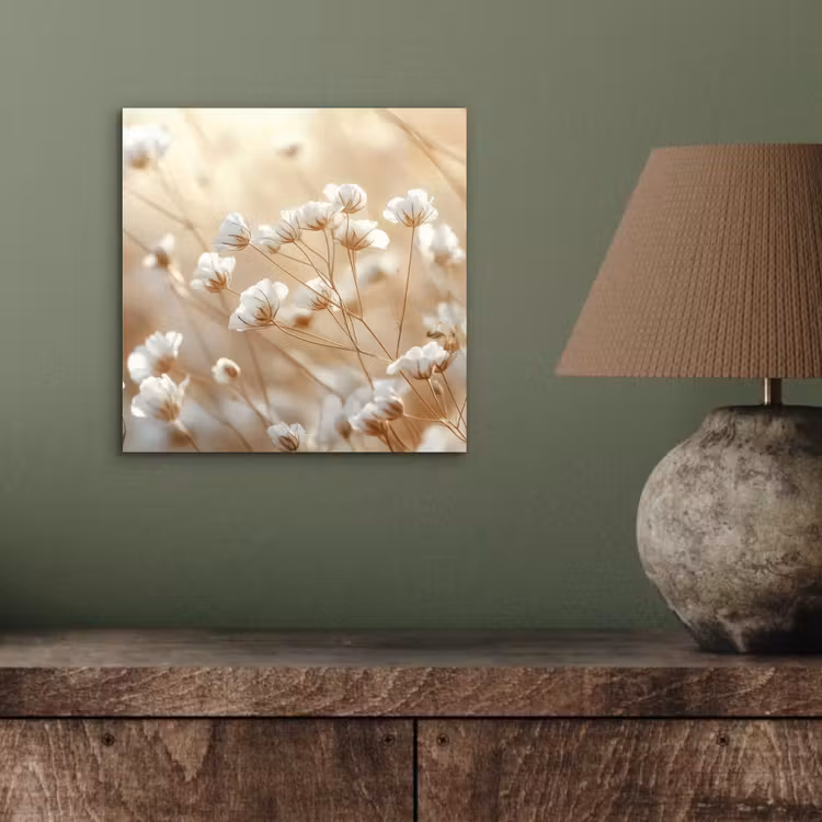 Wilde - Bloemen - Wit aluminium wit klein -sfeer2