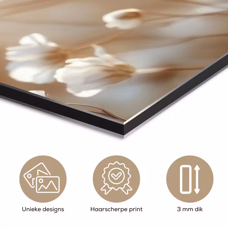 Wilde - Bloemen - Wit aluminium wit klein -closeup_NL