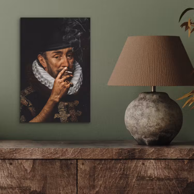 Willem van Oranje - Adriaen Thomasz - Sigaretten aluminium wit klein -sfeer2