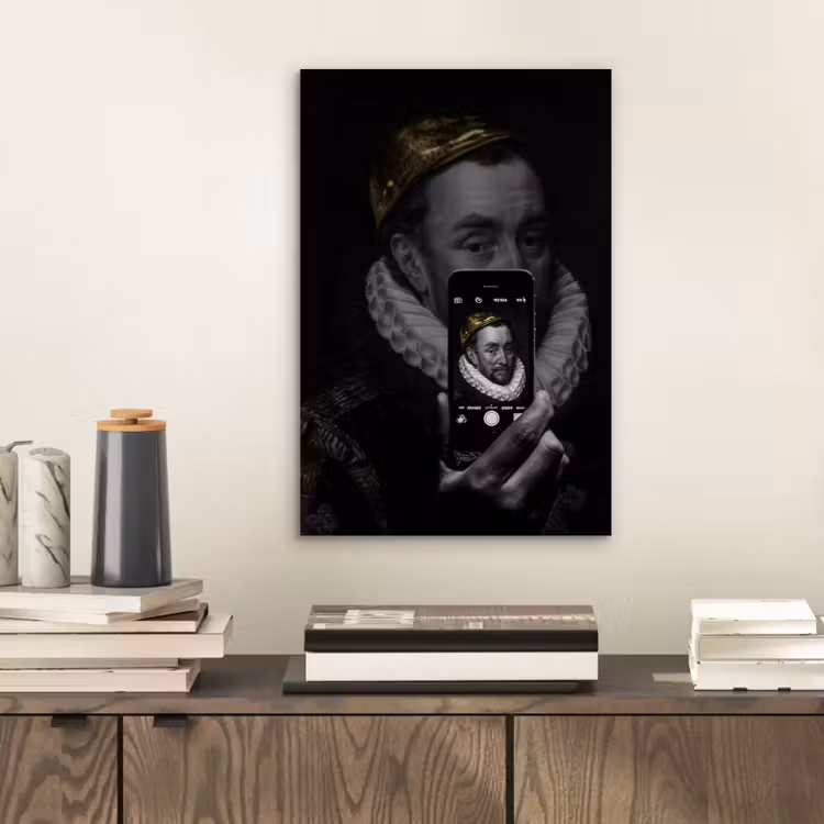 Willem van Oranje - Adriaen Thomasz - Smartphone aluminium wit klein -sfeer1