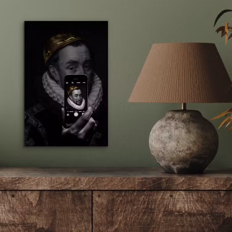 Willem van Oranje - Adriaen Thomasz - Smartphone aluminium wit klein -sfeer2