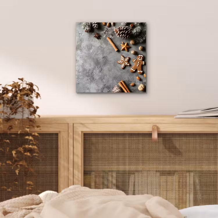 Winter - Kerst - Beton - Dennenappels aluminium wit klein -sfeer3