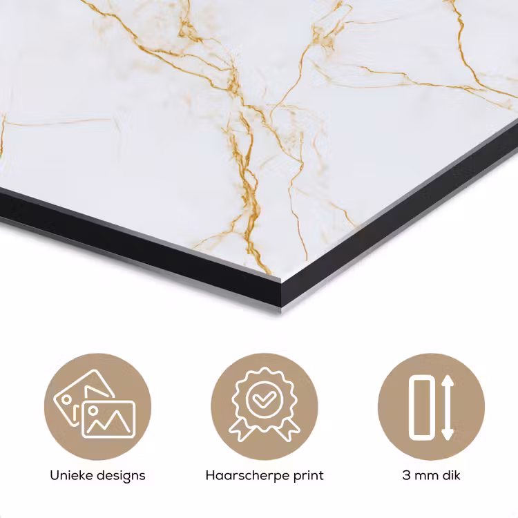 Wit - Marmer - Goud - Luxueus aluminium wit klein 46 -closeup_NL