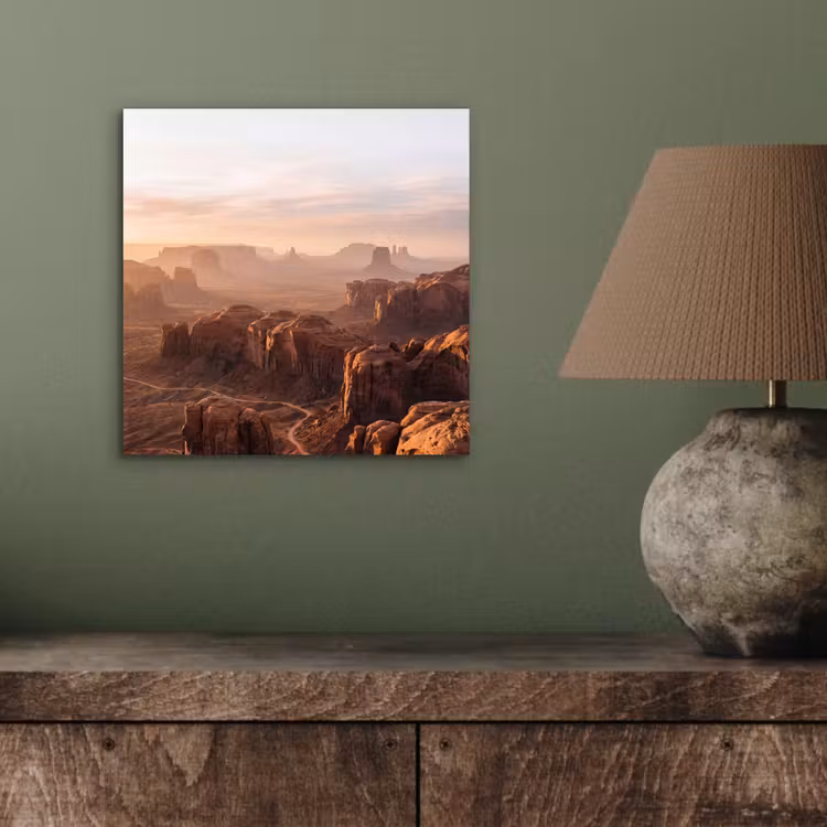 Woestijn - Landschap - Natuur aluminium wit klein -sfeer2
