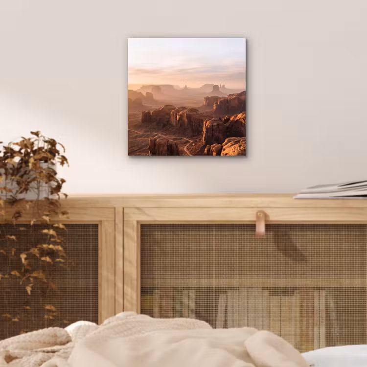 Woestijn - Landschap - Natuur aluminium wit klein -sfeer3