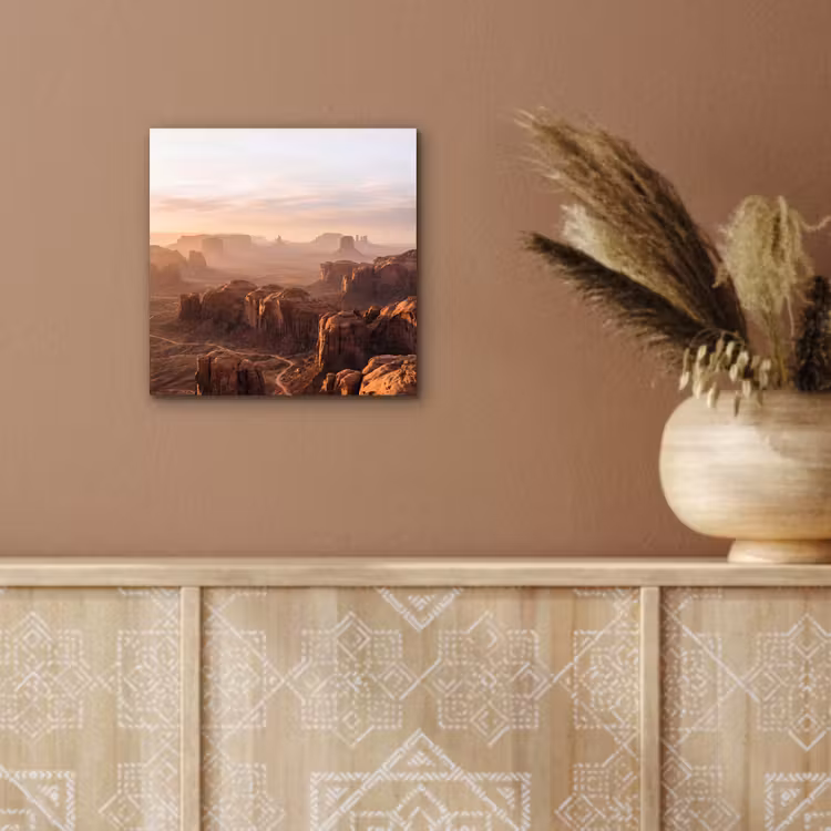 Woestijn - Landschap - Natuur aluminium wit klein -sfeer4