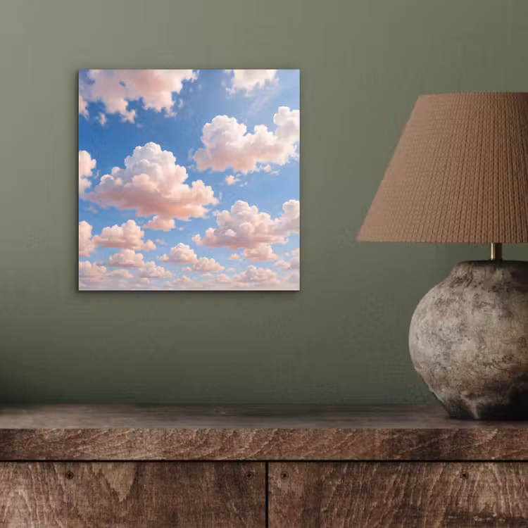 Wolken - Hemel - Natuur - Licht - Blauw aluminium wit klein -sfeer2