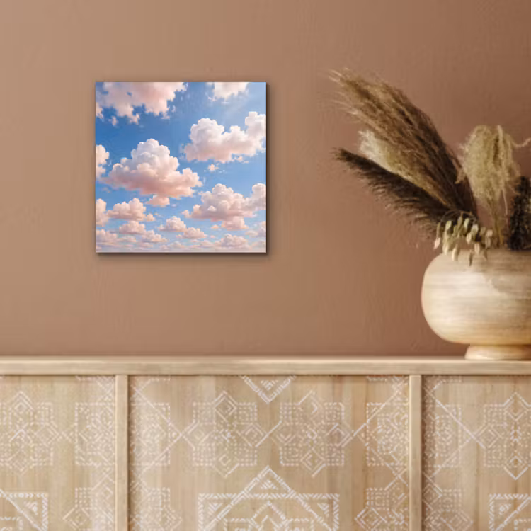 Wolken - Hemel - Natuur - Licht - Blauw aluminium wit klein -sfeer4