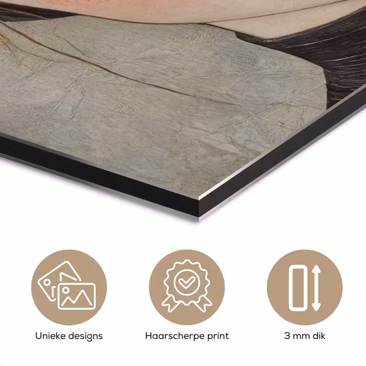 Woman - Butterfly - Art - Classic - Muted aluminium wit klein -closeup_NL