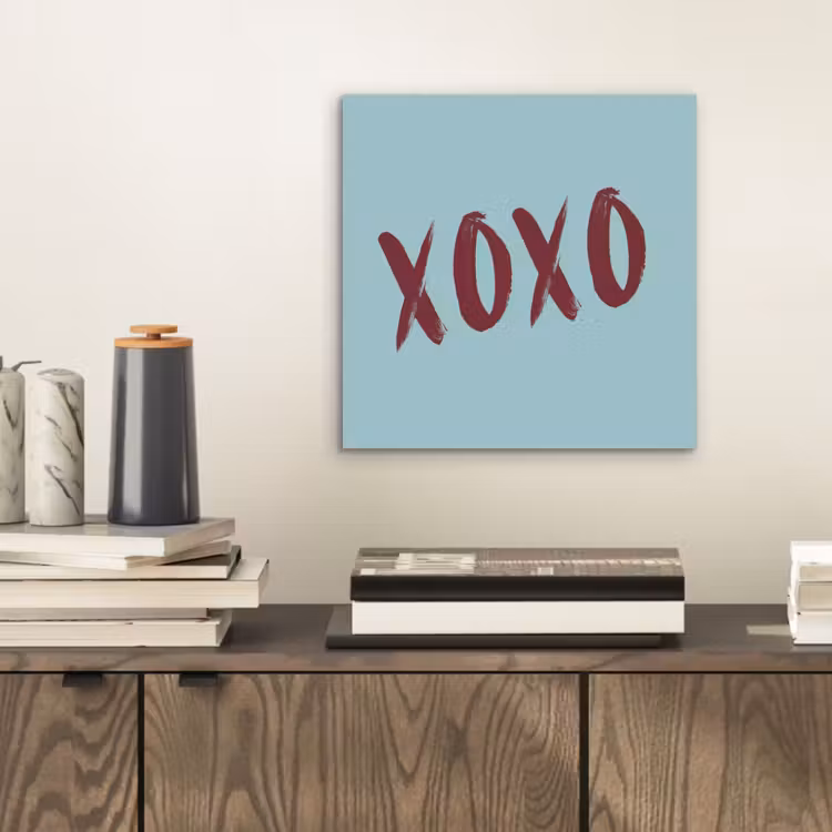 XOXO - Blauw - Rood aluminium wit klein -sfeer1
